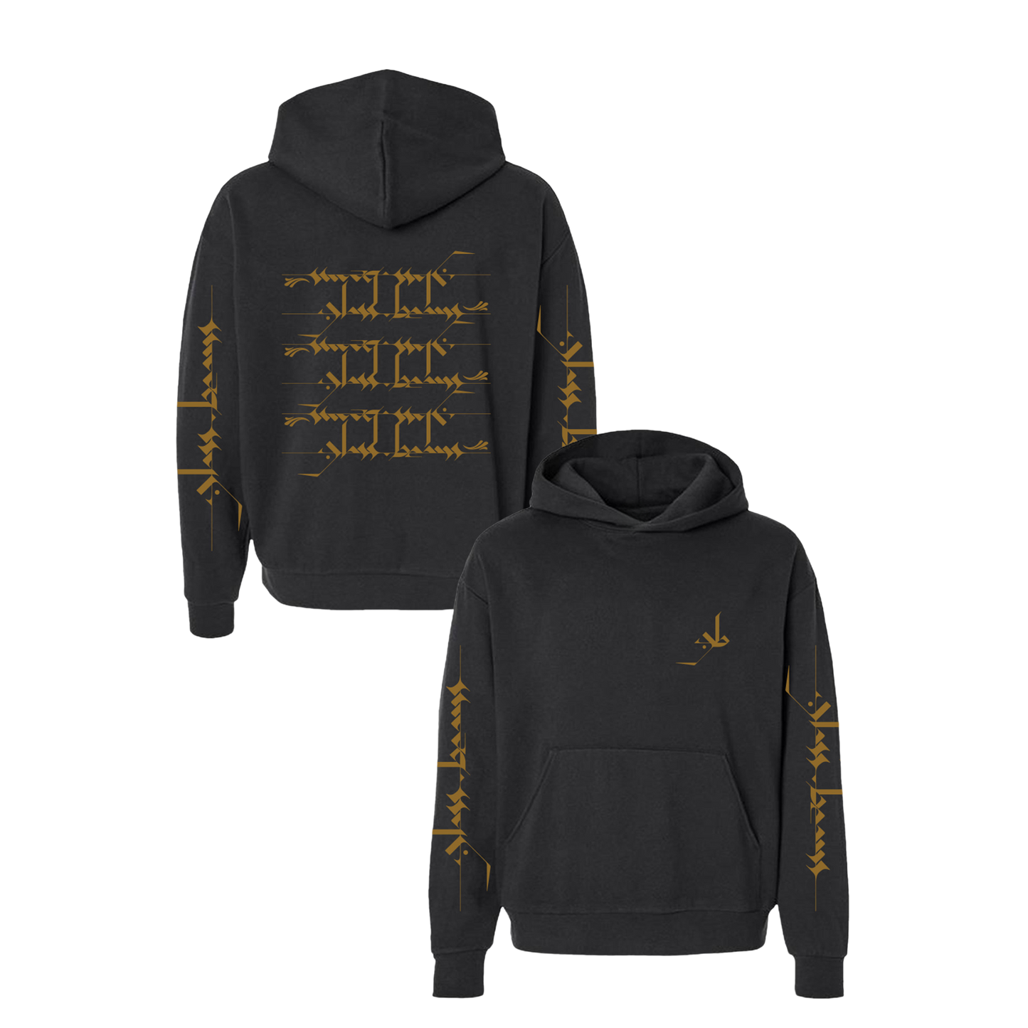Repeat Logo Black Hoodie